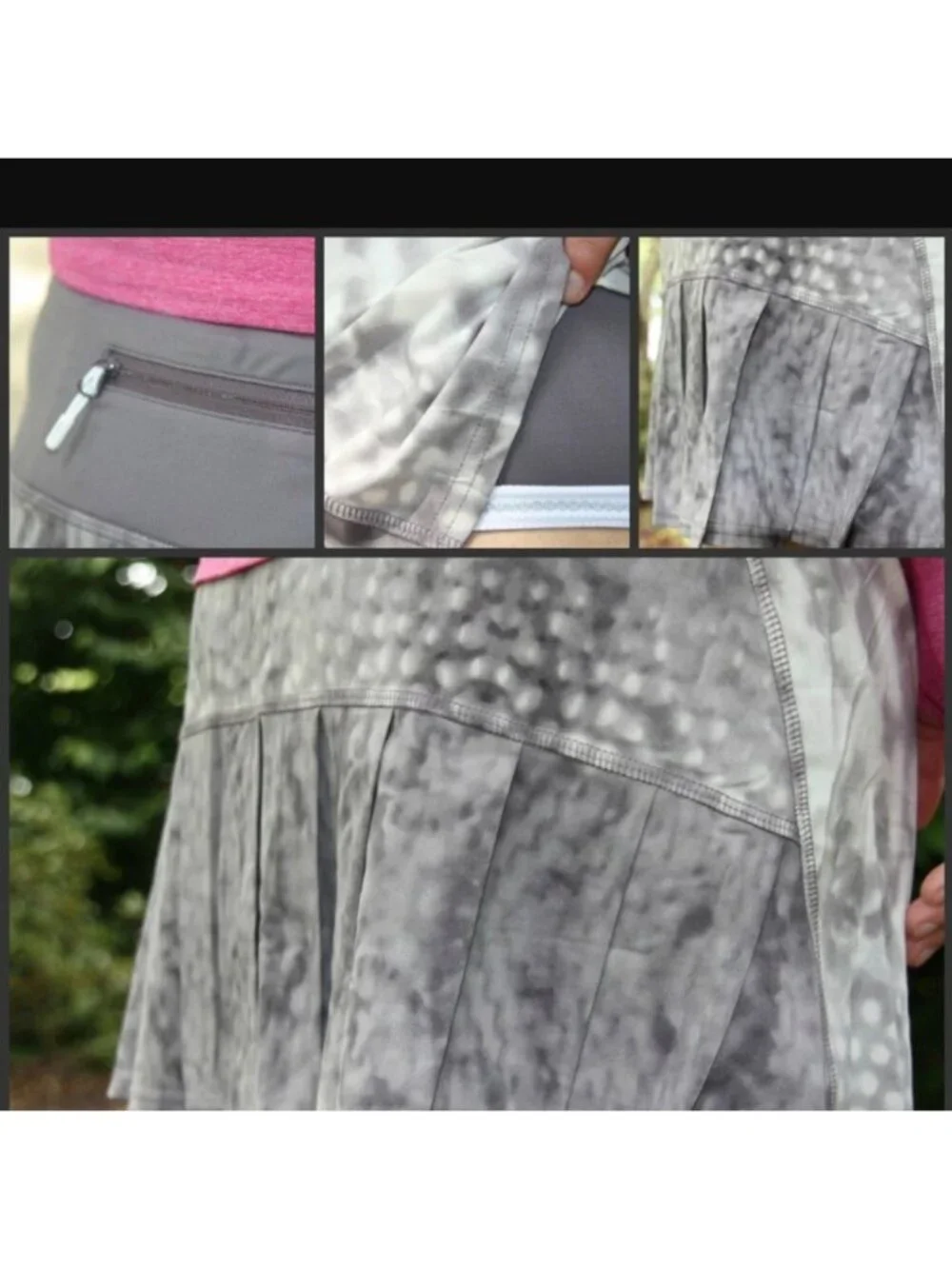RARE Lululemon Run Speed Skirt Snowy Owl 6 tall